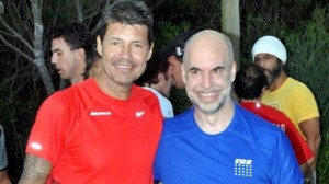 Marcelo Tinelli, en la lista de candidatos famosos que busca Macri, junto al jefe de Gabinete de la Capital, Horacio Rodríguez Larreta. Foto: Archivo