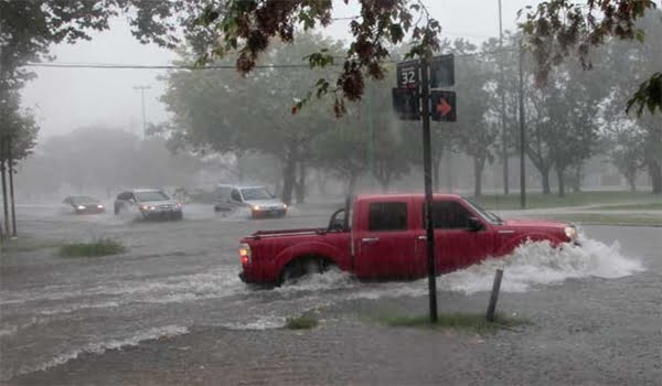 La capital de la provincia de Buenos Aires inundada. Foto: Diario Hoy de La Plata