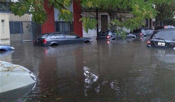 Buenos Aires inundado. Foto: Télam