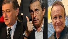 Los candidatos: Binner, Obeid y Del Sel. 