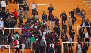 La tribuna de Lanús en el Único de La Plata. Foto: Télam