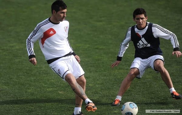 Fabbro en la práctica de River del lunes