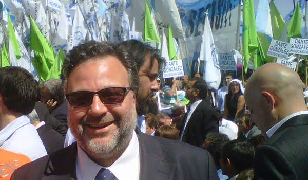 Sergio Rocamora en un acto de la presidenta Cristina Fernández en Mendoza. Foto: Archivo