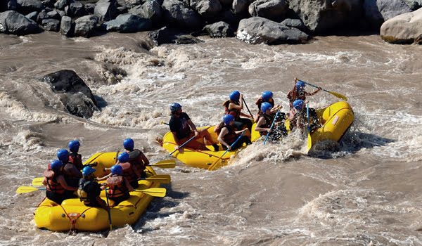 Los ríos de Mendoza son escenario ideal para el turismo aventura.  Foto: Télam