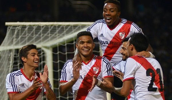 La felicidad fue Millonaria al final del superclásico en Córdoba. Foto: Irma Montiel / Télam