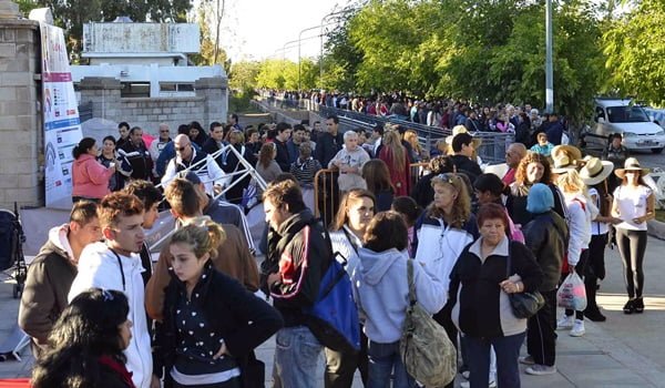Los fanáticos arrasaron las entradas de la fiesta mayor.  Foto: Prensa Gobierno de Mendoza