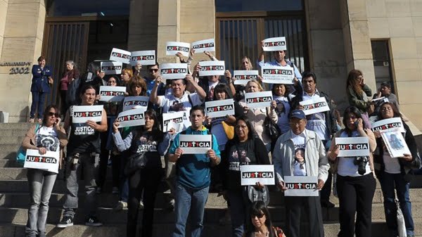 Los familiares de la víctimas en los tribunales porteños.