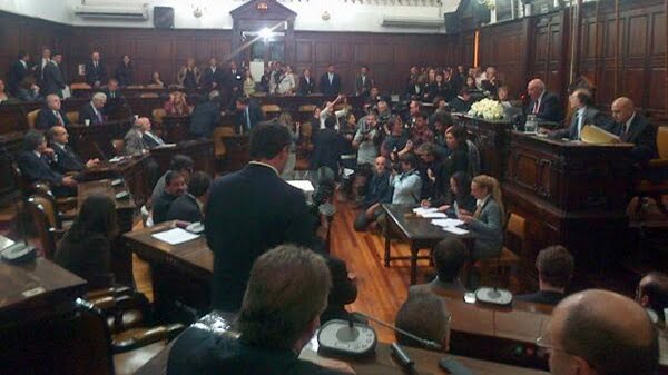 Este martes se desarrolló la sesión preparatoria y jura de los legisladores electos en octubre. Foto: Twitter de @GervasiPaulina