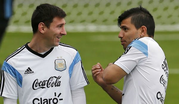 Lionel Messi y Sergio Agüero, los artilleros de Sabella. 