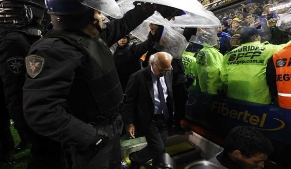 Así dejó La Bombonera el entrenador Carlos Bianchi, este domingo, luego de la derrota de Boca a manos de Rafaela por 3 a 0. Foto: La Nación