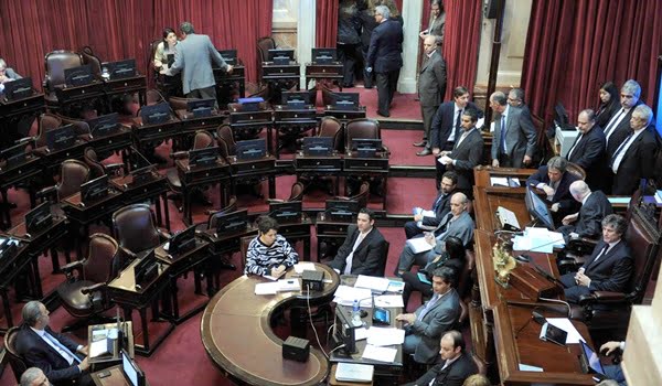 Boudou presidió la sesión del Senado. Foto: Télam