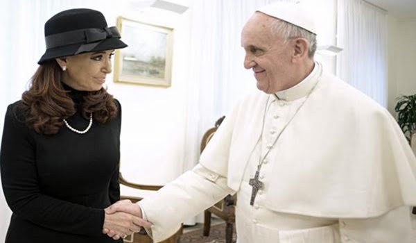 Cristina Fernández estará con Jorge Bergoglio el sábado, por cuarta vez desde que el obispo fue elegido papa.