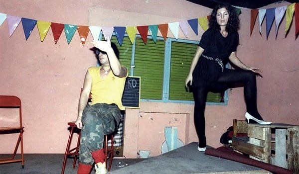Omar Chabán y Katja Aleman, pareja ícono de la contracultura en los '80.