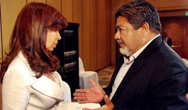 El martes en el hotel Sheraton dialogaron Cristina Fernández y Gerardo Martínez, líder de la UOCRA,  durante un acto de la Cámara Argentina de la Construcción.