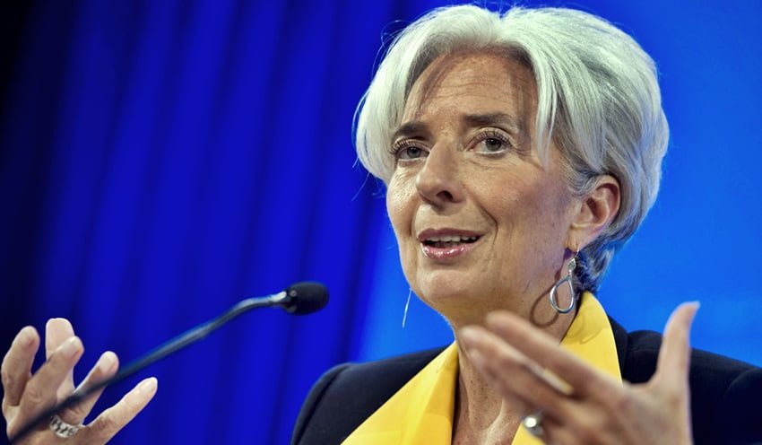 La directora gerente del Fondo Monetario Internacional (FMI), Christine Lagarde, la cara del verdugo de Grecia.