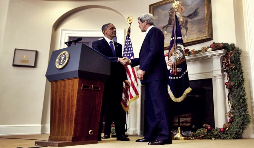 Barack Obama y su secretario de Estado, John Kerry, presionan para desplegar tropas por el mundo con la excusa del terrorismo. 