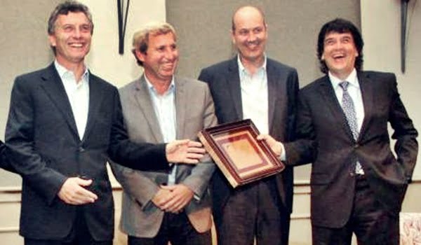 Macri, Frigerio, Sturzeneger y Melconián, un cuartero menemista que sobrevivió al riojano. 