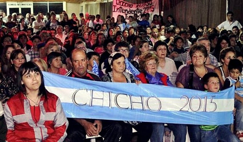 Chicho Russo cerró el 2014 con un acto en el club Tiro Federal de San Rafael. Foto: http://www.mediamza.com/