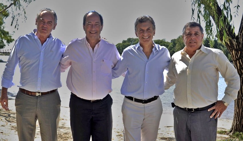 Benedetti, Sanz, Macri y De Angelis