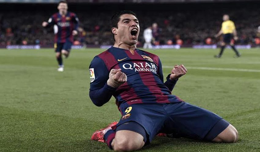 Luis Suárez marcó el segundo gol de Barcelona en la victoria 2 a 1 contra el Real.