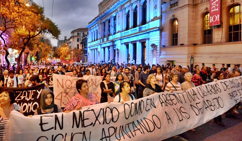 Frente a la Embajada de México en Buenos Aires se pedirá por los 43 estudiantes secuestrados en México. Foto: Télam