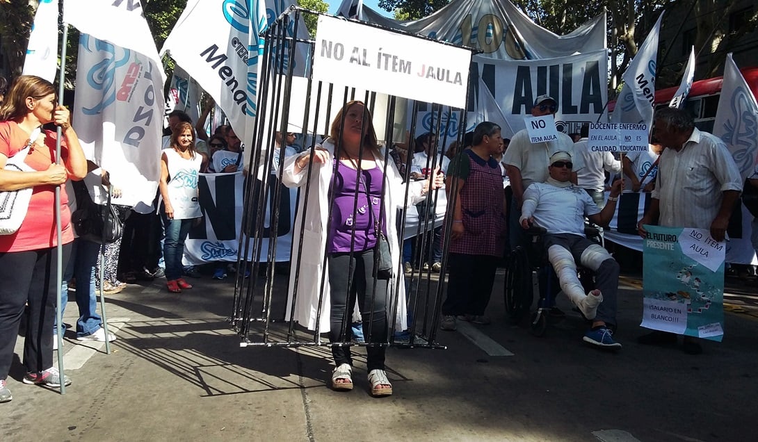 Los docentes harán el segundo paro del año este jueves 10 de marzo. Foto: Eugenio Gorkin / EXPLÍCITO