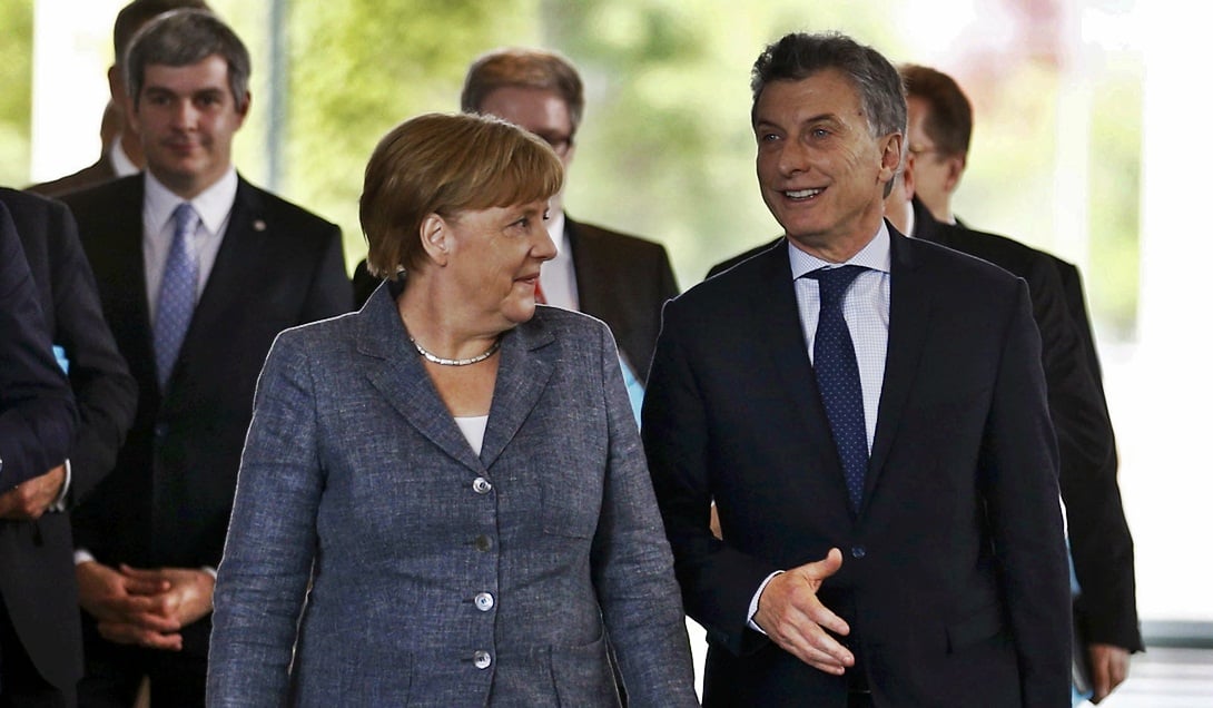 Merkel y Macri en Alemania.