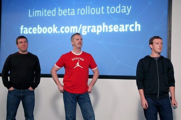 Ex Google boys hicieron el buscador de Facebook presentado por Zuckerberg