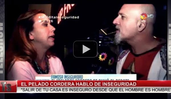 «La seguridad es una ilusión de los seres humanos», provocó Cordera a una cronista de la farándula