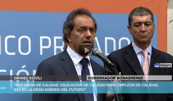Scioli: «Yo convoco a mis compañeros y compañeras peronistas, frente a lo que se están queriendo unir de cualquier manera»