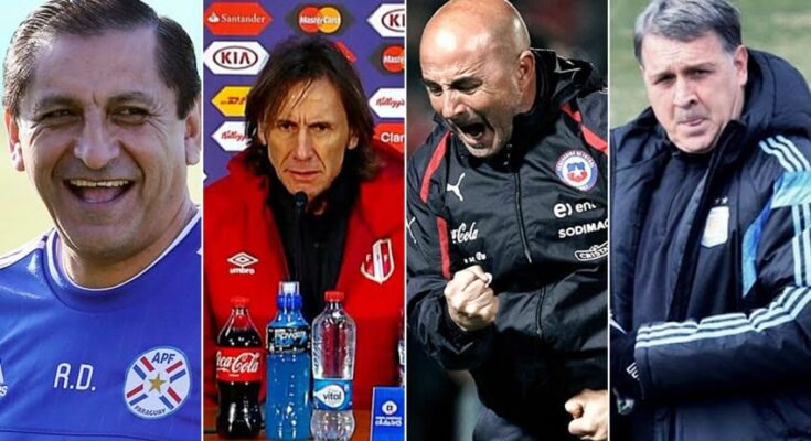 Las semifinales de la Copa América tendrán a cuatro entrenadores argentinos: Martino, Díaz, Sampaoli y Gareca