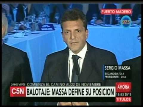 Massa inició otra carrera a la Presidencia: se plantó a pedir de Macri con el kirchnerismo como enemigo