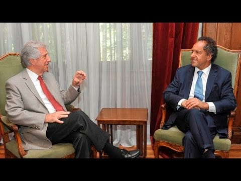 Scioli dijo que si llega a la Presidencia «Sergio Urribarri será ministro del Interior y Transporte»