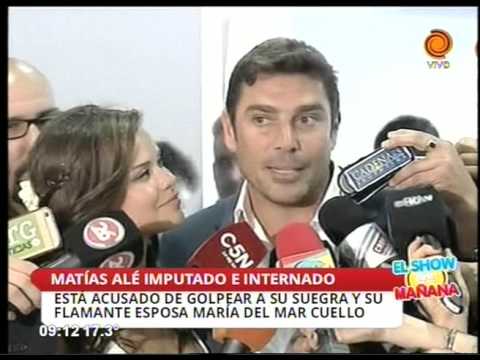 Detuvieron al mediático Matías Alé porque la esposa dice que le pegó