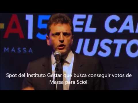 Gestar hizo un spot con el fin de trasladar votos de Massa a Scioli