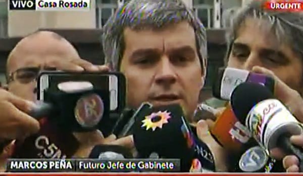 Peña se reunió con Aníbal en la Casa Rosada: «Fue una muy cordial charla»