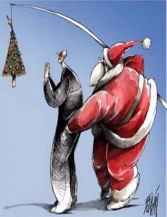 ¡Arriba las manos, esto es la Navidad!