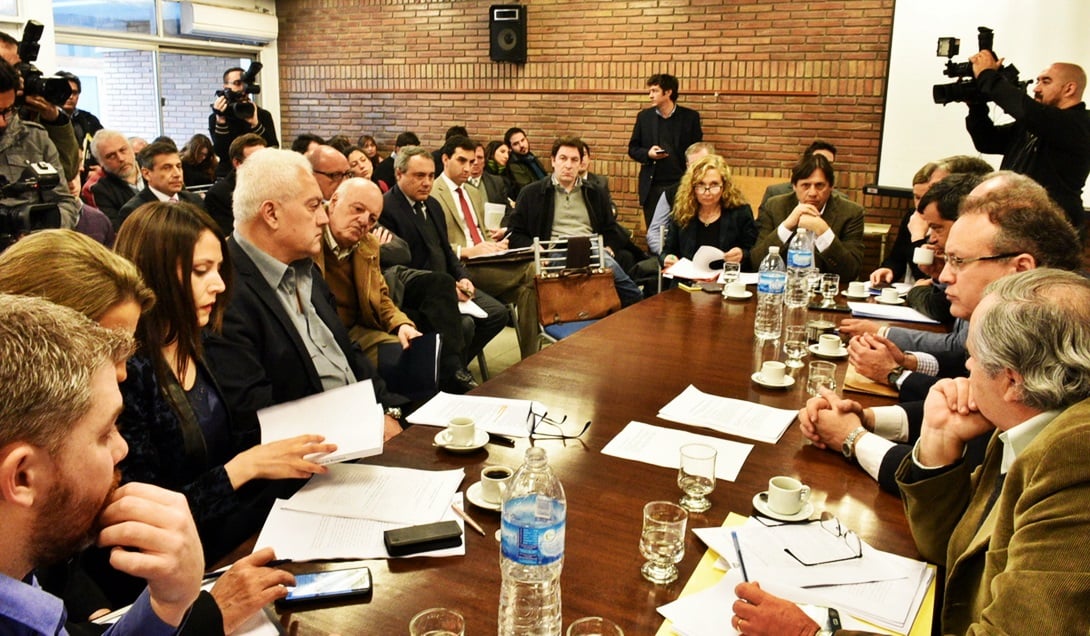 El ministro de Seguridad, Gianni Venier, operó el lunes en la Legislatura la sanción de un nuevo Código Procesa Penal, que el PJ considera debe revisar la Corte. Foto: Prensa Diputados.