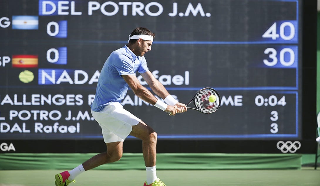 Del Potro se impuso sobre Nada en una de las semifinales olímpicas. Foto: Télam