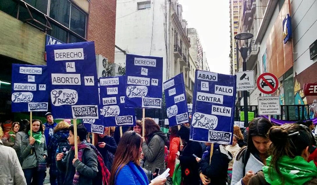 En diversos puntos del país se desarrollaron protestas contra la condena a Belén, una joven tucumana criminalizada por un supuesto aborto.