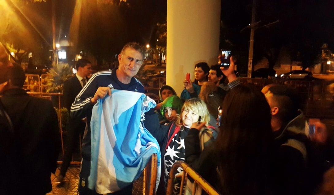 Edgardo Bauzá llegó el miércoles a Mendoza para debutar con la Selección.