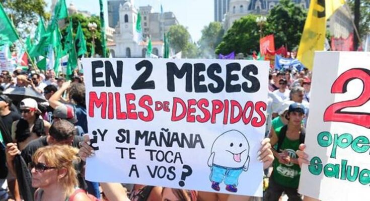 El primer trimestre de 2019 registró un promedio de 6.627 despidos y suspensiones por mes