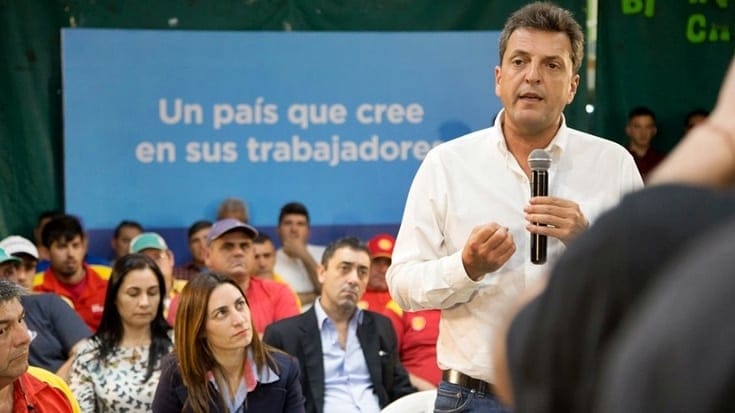 Massa lanzó su candidatura a la Presidencia con «10 compromisos por la Argetina»