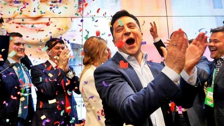 Un actor de comedia fue elector presidente de Ucrania