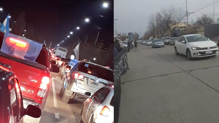 Caravanazos a favor y en contra precedieron la reunión del COIRCO por Portezuelo del Viento