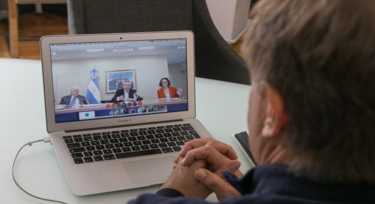 Fernández les anticipó a los gobernadores la extensión de la cuarentena por videoconferencia