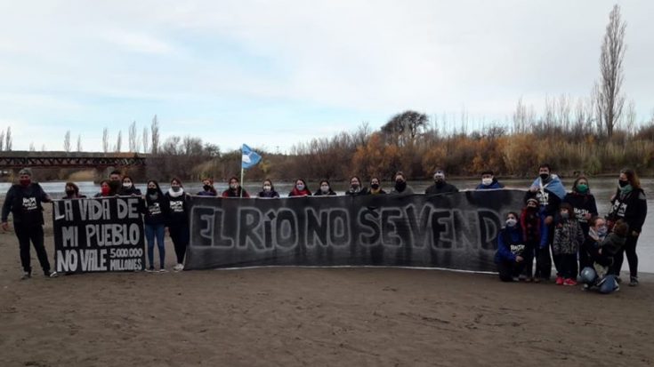 Vecinos de Río Colorado volvieron a manifestarse contra la construcción de Portezuelo