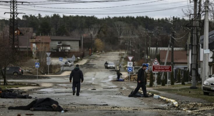 Ucrania informó el hallazgo de 410 cadáveres de civiles en Bucha, cerca de Kiev