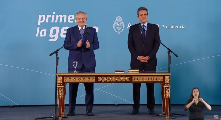 Sergio Massa juró como ministro de Economía