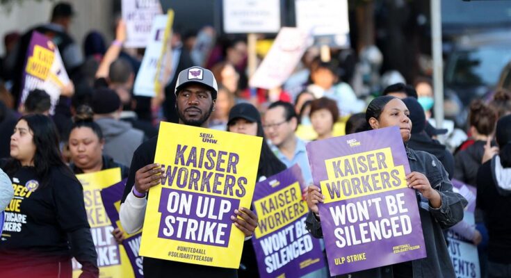 Unos 75.000 trabajadores de la salud empezaron una huelga de tres días en EE.UU. la mayor de este sector en la historia de ese país